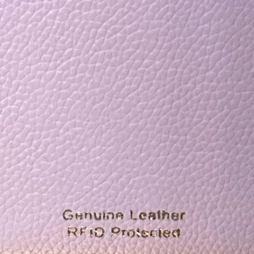 Atwood Leather Blush Pink Zip-Around Wallet w/Deer Logo Approx. 7.5 x 4 - Picture 13 of 17
